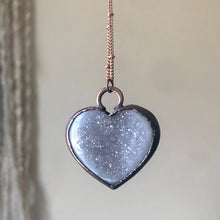 Load image into Gallery viewer, Agate Druzy “Broken Open” Heart Necklace #1 - Ready to Ship