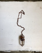 Load image into Gallery viewer, Polished Clear Quartz Point &amp; Raw Citrine Necklace #1 (Icarus Soaring)

