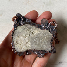 Load image into Gallery viewer, Clear Quartz Cluster & Pink Sapphire Statement Necklace