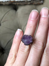 Load image into Gallery viewer, Tibetan Amethyst Mini Cluster Ring #1 (Size 5.25-5.5) - Tell Tale Heart Collection