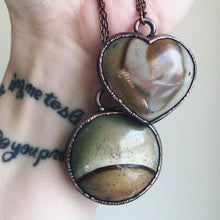 Load image into Gallery viewer, Polychrome Jasper Heart Necklace #8