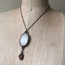 Load image into Gallery viewer, Selenite & Pink Amethyst Necklace - Ready to Ship