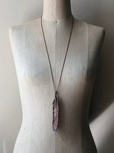 Load image into Gallery viewer, Electroformed Feather Necklace #1 - Ready to Ship (5/17 Update)