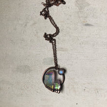 Load image into Gallery viewer, Angel Aura Cluster with Rainbow Moonstone Necklace - Ready to Ship
