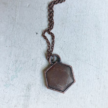 Load image into Gallery viewer, Sunstone Hexagon Necklace #2 - Ready to Ship