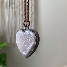 Load image into Gallery viewer, Agate Druzy “Broken Open” Heart Necklace - Ready to Ship