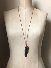 Load image into Gallery viewer, Electroformed Multi-Colored Macaw Feather Necklace - Ready to Ship