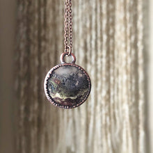 Load image into Gallery viewer, Moss Agate Full Moon Necklace #1 - Ready to Ship