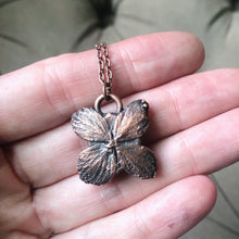 Load image into Gallery viewer, White Moonstone Hexagon and Hydrangea Necklace #1 - Ready to Ship