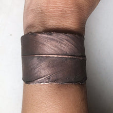 Load image into Gallery viewer, Electroformed Feather Wide Cuff Bracelet - Moksha Collection