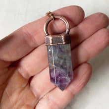 Load image into Gallery viewer, Fluorite Polished Point Necklace #3 - Ready to Ship