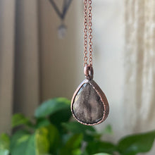 Load image into Gallery viewer, Silver Sheen Obsidian Necklace #2