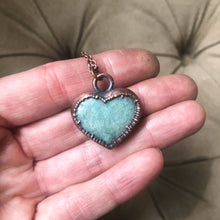 Load image into Gallery viewer, Amazonite Heart Necklace #4