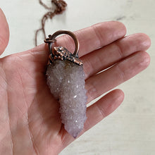 Load image into Gallery viewer, Amethyst Spirit Quartz Necklace with Purple Agate Accent Chain #3 - Ready to Ship