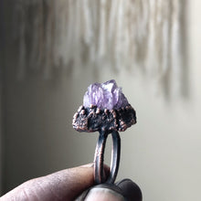 Load image into Gallery viewer, Raw Amethyst Cluster Ring #2 (Size 6.75) - Ready to Ship