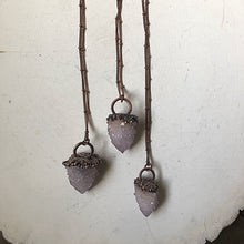 Load image into Gallery viewer, Amethyst Spirit Quartz Point Necklace - Snow Moon Collection