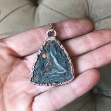 Load image into Gallery viewer, Chalcedony Triangle Necklace - Ready to Ship
