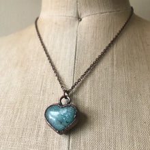 Load image into Gallery viewer, Amazonite Heart Necklace #1