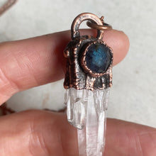 Load image into Gallery viewer, Clear Quartz Point & Blue Kyanite Necklace - Ready to Ship