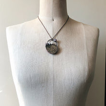 Load image into Gallery viewer, Golden Ammonite, Clear Quartz and Rainbow Moonstone Necklace #2A - Ready to Ship