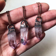 Load image into Gallery viewer, Vera Cruz Amethyst Point Necklace - Snow Moon Collection

