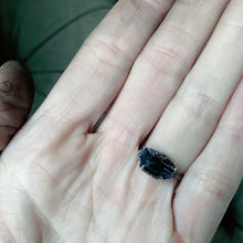 Load image into Gallery viewer, Black Tourmaline Stacking Ring #2 (Size 6)