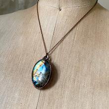 Load image into Gallery viewer, Oval Labradorite Necklace #1 - Ready to Ship