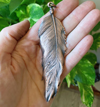 Load image into Gallery viewer, Electroformed Wild Feather Necklace - Ready to Ship