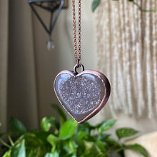 Load image into Gallery viewer, Agate Druzy “Broken Open” Heart Necklace - Ready to Ship
