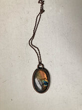 Load image into Gallery viewer, Large Labradorite Oval Necklace (Multi-Colored)- Ready to Ship