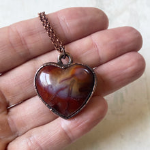 Load image into Gallery viewer, Carnelian Heart Necklace #1 - Ready to Ship