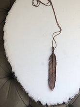 Load image into Gallery viewer, Electroformed Feather Necklace #1 - Ready to Ship (5/17 Update)