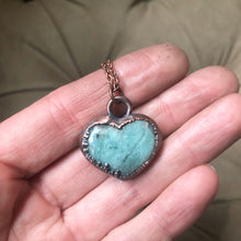 Load image into Gallery viewer, Amazonite Heart Necklace #2