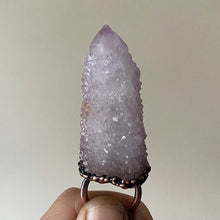 Load image into Gallery viewer, Amethyst Spirit Quartz Necklace with Purple Agate Accent Chain #2 - Ready to Ship