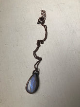Load image into Gallery viewer, Rainbow Moonstone Necklace Teardrop #2 - Ready to Ship