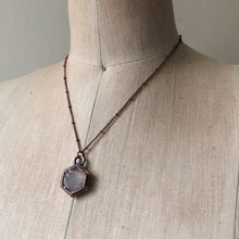 Load image into Gallery viewer, Rose Quartz Hexagon Necklace #2 - Ready to Ship