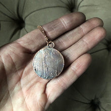 Load image into Gallery viewer, Gray Druzy New Moon Necklace #1 - Ready to Ship