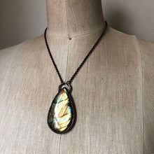 Load image into Gallery viewer, Labradorite Teardrop Necklace #1 - Ready to Ship