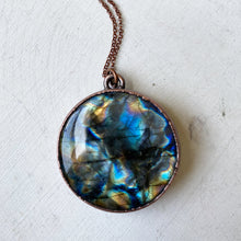 Load image into Gallery viewer, Labradorite “Mysterious Moon” Necklace