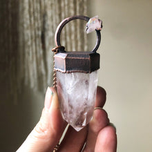 Load image into Gallery viewer, Clear Quartz Point and Angel Aura Necklace - Ready to Ship