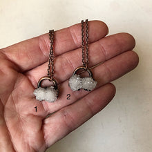 Load image into Gallery viewer, Clear Quartz Druzy Necklace