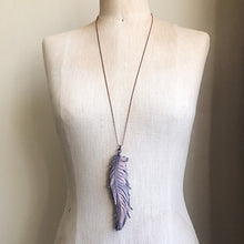 Load image into Gallery viewer, Electroformed Wild Feather Necklace - Ready to Ship
