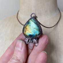 Load image into Gallery viewer, Labradorite Full Moon in Leo Necklace #6 - Ready to Ship