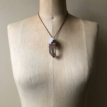 Load image into Gallery viewer, Clear Quartz Point and Moonstone Necklace #2 - Ready to Ship