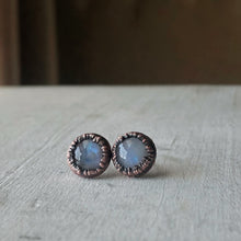 Load image into Gallery viewer, Rainbow Moonstone Stud Earrings #2 - Ready to Ship