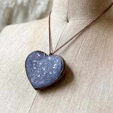 Load image into Gallery viewer, Druzy Heart “Shine On” Necklace #4 - Ready to Ship