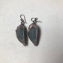 Load image into Gallery viewer, Electroformed Macaw Feather Earrings #1 - Moksha Collection