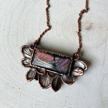 Load image into Gallery viewer, Hydrangea & Labradorite “bloom” Necklace #1 - Ready to Ship