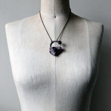 Load image into Gallery viewer, Pink & Grey Amethyst Necklace with Grey Moonstone