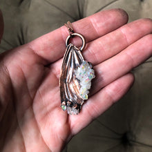 Load image into Gallery viewer, Electroformed Butterfly Wing with Angel Aura Necklace - Ready to Ship